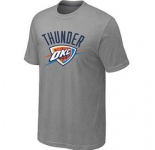 NBA Oklahoma City Thunder Big & Tall Primary Logo L.Grey T-Shirt