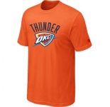 NBA Oklahoma City Thunder Big & Tall Primary Logo Orange T-Shirt