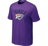 NBA Oklahoma City Thunder Big & Tall Primary Logo Purple T-Shirt