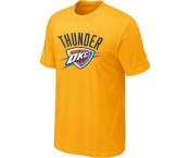 NBA Oklahoma City Thunder Big & Tall Primary Logo Yellow T-Shirt