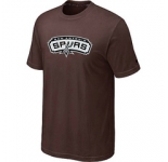 NBA San Antonio Spurs Big & Tall Primary Logo Brown T-Shirt