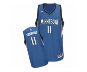 Men Adidas Minnesota Timberwolves #11 Jamal Crawford Swingman Slate Blue Road NBA Jersey