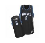 Men Adidas Minnesota Timberwolves #8 Nemanja Bjelica Swingman Black Alternate NBA Jersey