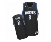 Men Adidas Minnesota Timberwolves #8 Nemanja Bjelica Swingman Black Alternate NBA Jersey
