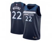 Men Nike Minnesota Timberwolves #22 Andrew Wiggins Navy Blue Stitched NBA Swingman Jersey