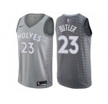 Men Nike Minnesota Timberwolves #23 Jimmy Butler Gray NBA Swingman City Edition Jersey