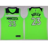Men Nike Minnesota Timberwolves #23 Jimmy Butler Green NBA Swingman Jersey