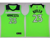 Men Nike Minnesota Timberwolves #23 Jimmy Butler Green NBA Swingman Jersey