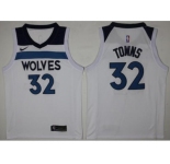 Men Nike Minnesota Timberwolves #32 Karl-Anthony Towns White NBA Swingman Association Edition Jersey
