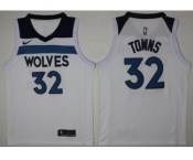 Men Nike Minnesota Timberwolves #32 Karl-Anthony Towns White NBA Swingman Association Edition Jersey