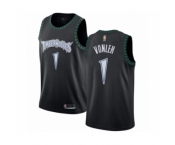 Men's Minnesota Timberwolves #1 Noah Vonleh Authentic Black Hardwood Classics Jersey