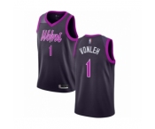 Men's Minnesota Timberwolves #1 Noah Vonleh Authentic Purple Basketball Jersey - City Edition