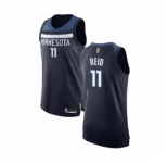 Men's Minnesota Timberwolves #11 Naz Reid Authentic Navy Blue Basketball Jersey - Icon Edition