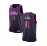 Men's Minnesota Timberwolves #11 Naz Reid Authentic Purple Basketball Jersey - City Edition