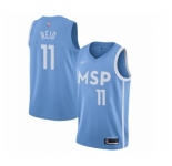 Men's Minnesota Timberwolves #11 Naz Reid Swingman Blue Basketball Jersey 2019-20 City Edition