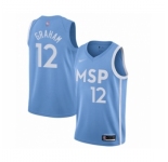 Men's Minnesota Timberwolves #12 Treveon Graham Swingman Blue Basketball Jersey - 2019 20 City Edition