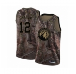 Men's Minnesota Timberwolves #12 Treveon Graham Swingman Camo Realtree Collection Basketball Jersey