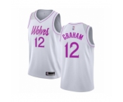 Men's Minnesota Timberwolves #12 Treveon Graham White Swingman Jersey - Earned Edition