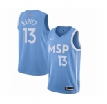 Men's Minnesota Timberwolves #13 Shabazz Napier Swingman Blue Basketball Jersey - 2019 20 City Edition