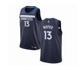 Men's Minnesota Timberwolves #13 Shabazz Napier Swingman Navy Blue Basketball Jersey - Icon Edition