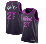 Men's Minnesota Timberwolves #27 Rudy Gobert Purple 2025-26 City Edition Stitched Basketball Jersey