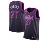 Men's Minnesota Timberwolves #27 Rudy Gobert Purple 2025-26 City Edition Stitched Basketball Jersey