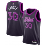 Men's Minnesota Timberwolves #30 Julius Randle Purple 2025-26 City Edition Stitched Basketball Jersey
