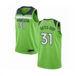 Men's Minnesota Timberwolves #31 Keita Bates-Diop Authentic Green Basketball Jersey Statement Edition