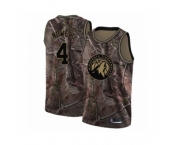 Men's Minnesota Timberwolves #4 Jaylen Nowell Swingman Camo Realtree Collection Basketball Jersey