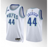 Men's Minnesota Timberwolves #44 Justin Jackson White 2023-24 Classic Edition Stitched Jersey