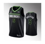 Men's Minnesota Timberwolves #5 Kyle Anderson Black Statement Edition Stitched Jersey