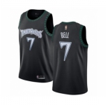 Men's Minnesota Timberwolves #7 Jordan Bell Authentic Black Hardwood Classics Jersey