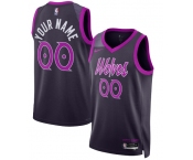 Men's Minnesota Timberwolves Active Player Custom Purple 2025-26 City Edition Stitched Basketball Jersey