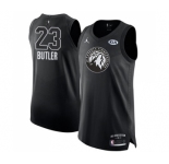 Men's Nike Jordan Minnesota Timberwolves #23 Jimmy Butler Authentic Black 2018 All-Star Game NBA Jersey