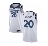 Men's Nike Minnesota Timberwolves #20 Josh Okogie Authentic White NBA Jersey - Association Edition