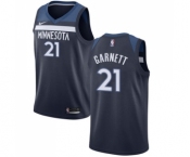 Men's Nike Minnesota Timberwolves #21 Kevin Garnett Swingman Navy Blue Road NBA Jersey - Icon Edition