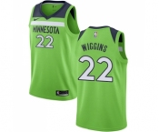 Men's Nike Minnesota Timberwolves #22 Andrew Wiggins Swingman Green NBA Jersey Statement Edition