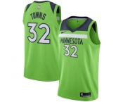 Men's Nike Minnesota Timberwolves #32 Karl-Anthony Towns Authentic Green NBA Jersey Statement Edition