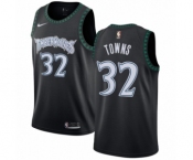 Men's Nike Minnesota Timberwolves #32 Karl-Anthony Towns Swingman Black Hardwood Classics Jersey