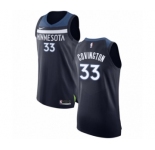 Men's Nike Minnesota Timberwolves #33 Robert Covington Authentic Navy Blue NBA Jersey - Icon Edition