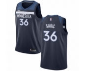 Men's Nike Minnesota Timberwolves #36 Dario Saric Swingman Navy Blue NBA Jersey - Icon Edition