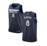 Men's Nike Minnesota Timberwolves #8 Nemanja Bjelica Swingman Navy Blue Road NBA Jersey - Icon Edition
