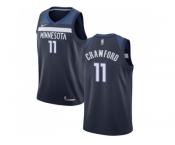 Nike Minnesota Timberwolves #11 Jamal Crawford Navy Blue NBA Swingman Icon Edition Jersey
