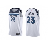 Nike NBA Minnesota Timberwolves #23 Jimmy Butler Jersey 2017 18 New Season Wine White Jersey