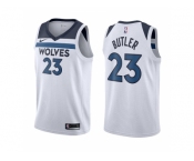 Nike NBA Minnesota Timberwolves #23 Jimmy Butler Jersey 2017 18 New Season Wine White Jersey