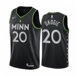 Nike Timberwolves #20 Josh Okogie Black NBA Swingman 2020-21 City Edition Jersey
