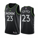 Nike Timberwolves #23 Jarrett Culver Black NBA Swingman 2020-21 City Edition Jersey