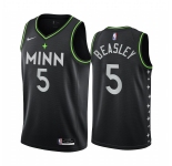 Nike Timberwolves #5 Malik Beasley Black NBA Swingman 2020-21 City Edition Jersey