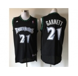 nba jerseys minnesota timberwolves #21 kevin garnett black