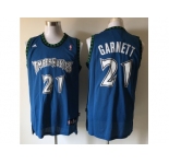 nba jerseys minnesota timberwolves #21 kevin garnett blue